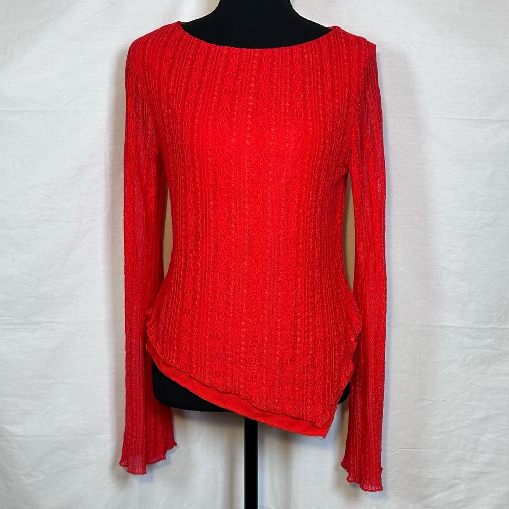 ReoRia Red Long Sleeve Top